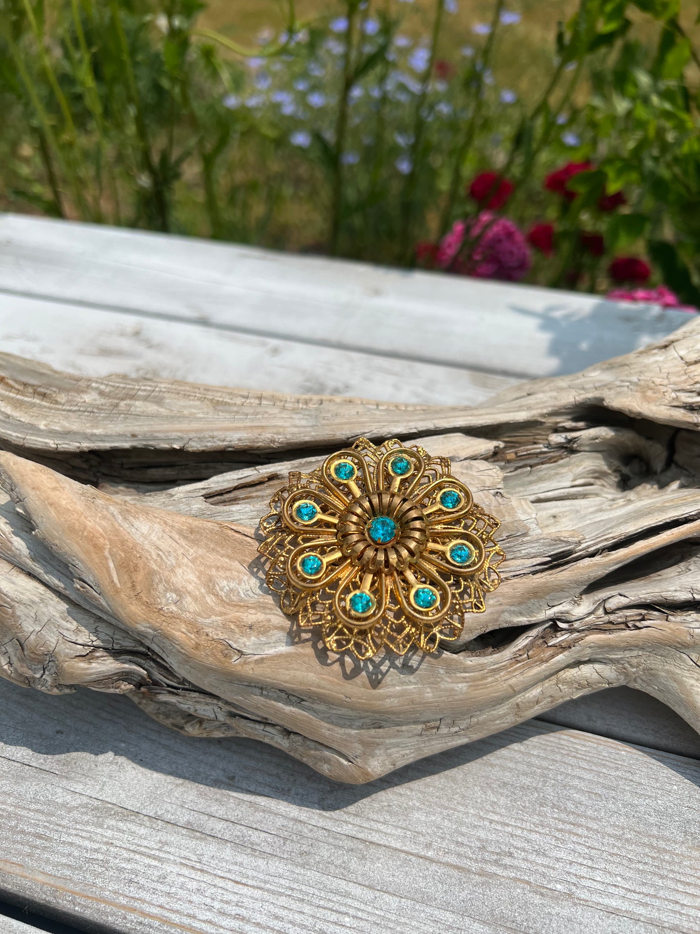 Vintage Filigree Brooch