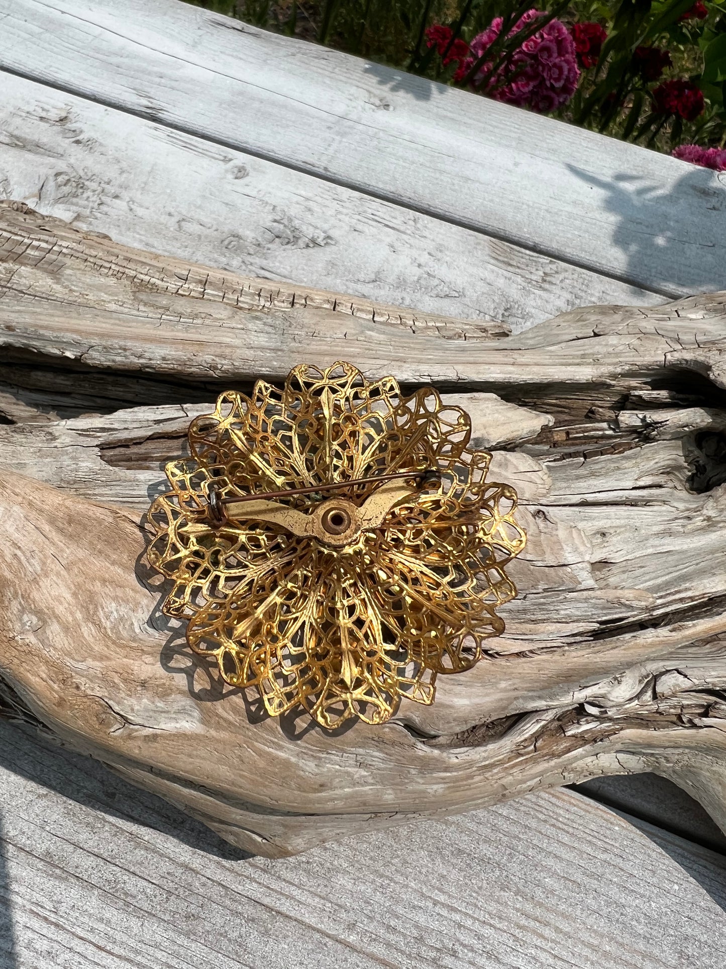 Vintage Filigree Brooch