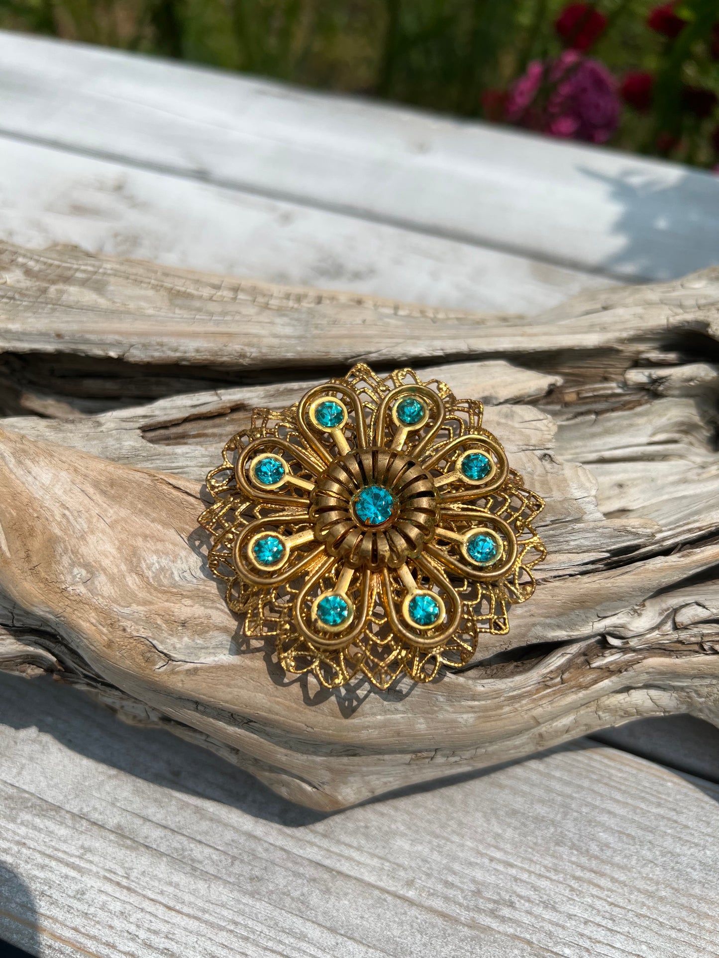 Vintage Filigree Brooch