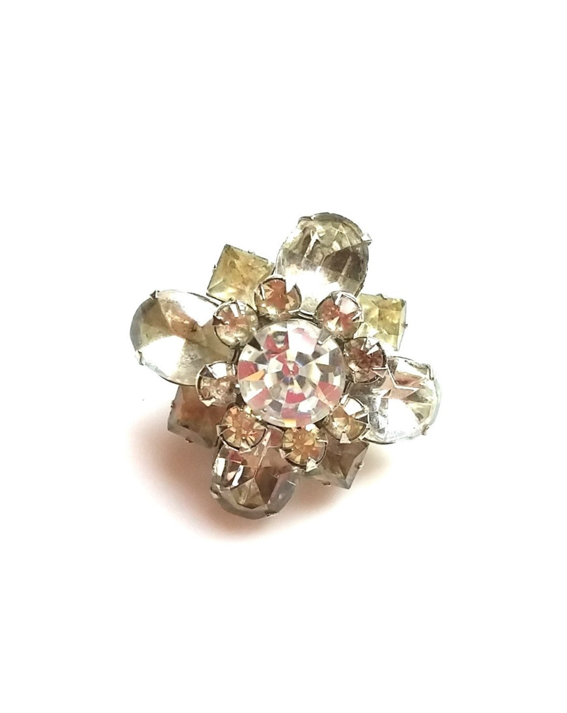 Vintage Rhinestone Brooch - Dirty 30 Vintage | Vintage Clothing, Vintage Jewelry, Vintage Accessories