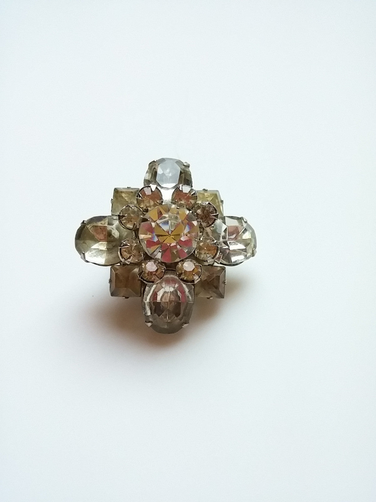 Vintage Rhinestone Brooch - Dirty 30 Vintage | Vintage Clothing, Vintage Jewelry, Vintage Accessories