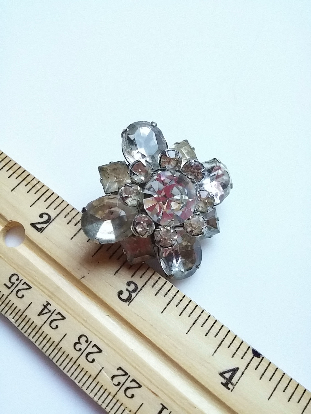 Vintage Rhinestone Brooch - Dirty 30 Vintage | Vintage Clothing, Vintage Jewelry, Vintage Accessories