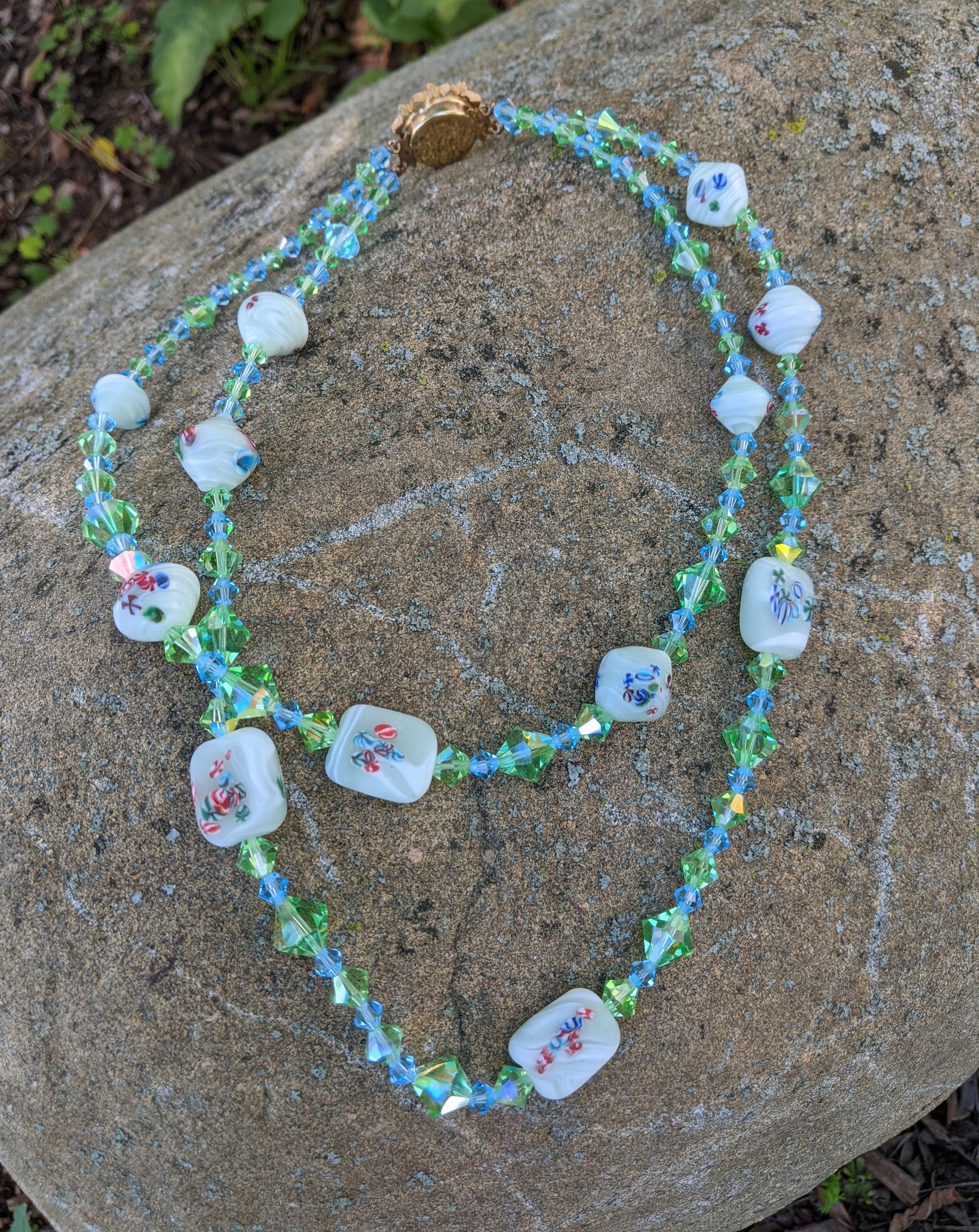 Millefiori Multi Strand Necklace