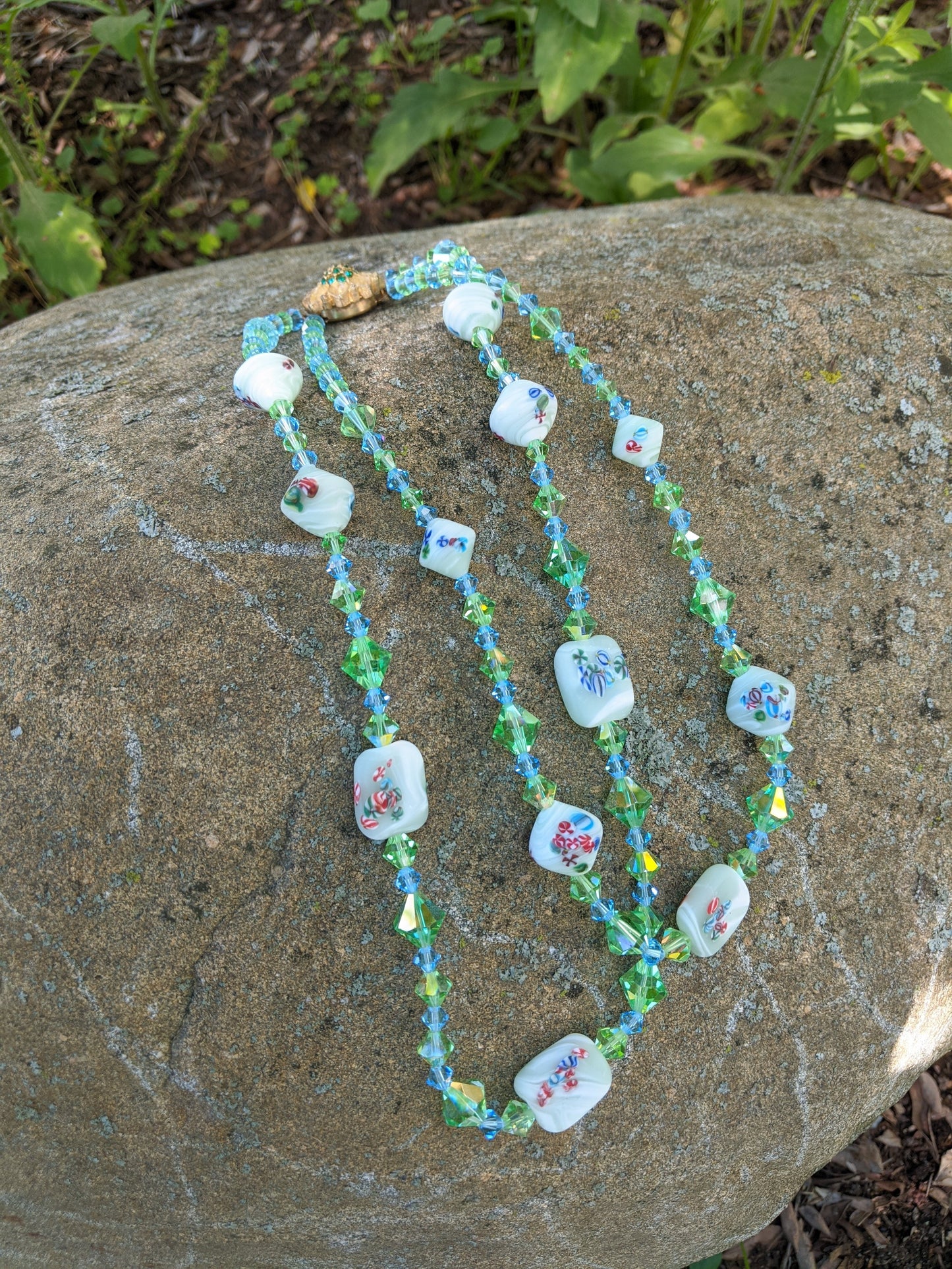 Millefiori Multi Strand Necklace