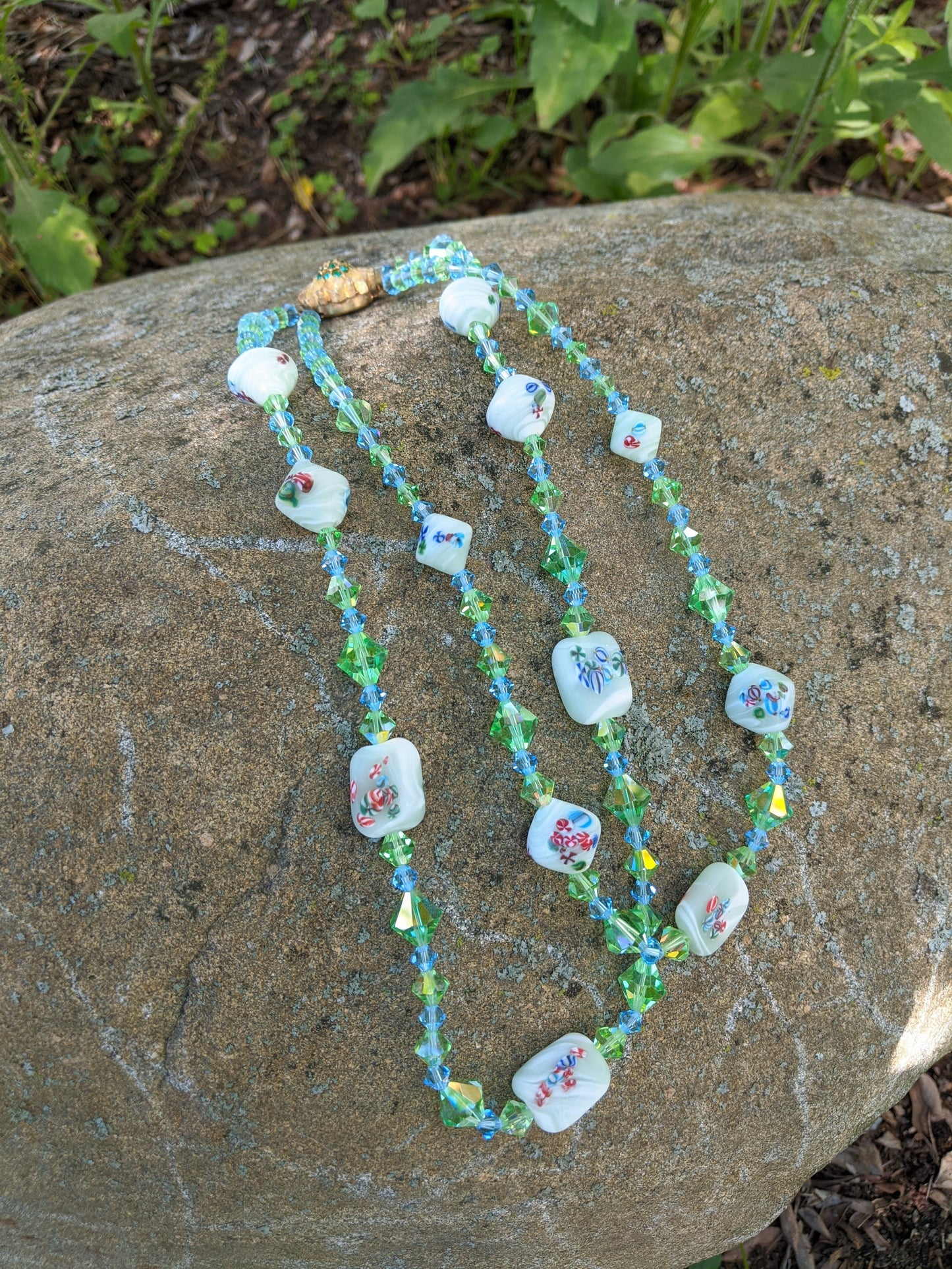 Millefiori Multi Strand Necklace