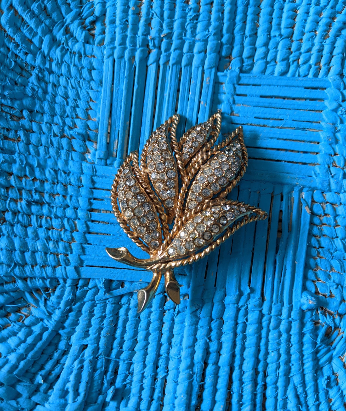 Hattie Carnegie Leaf Brooch