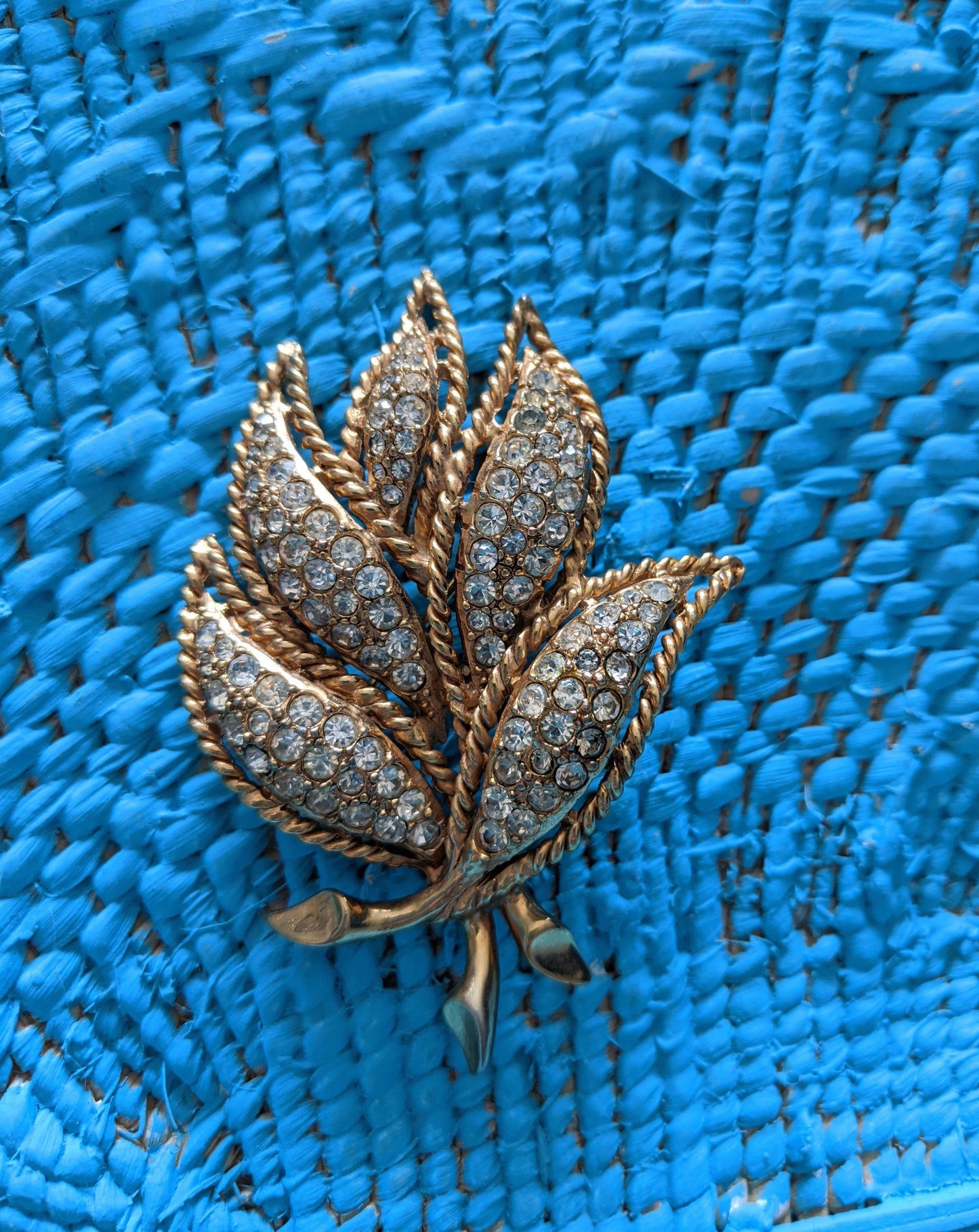 Hattie Carnegie Leaf Brooch