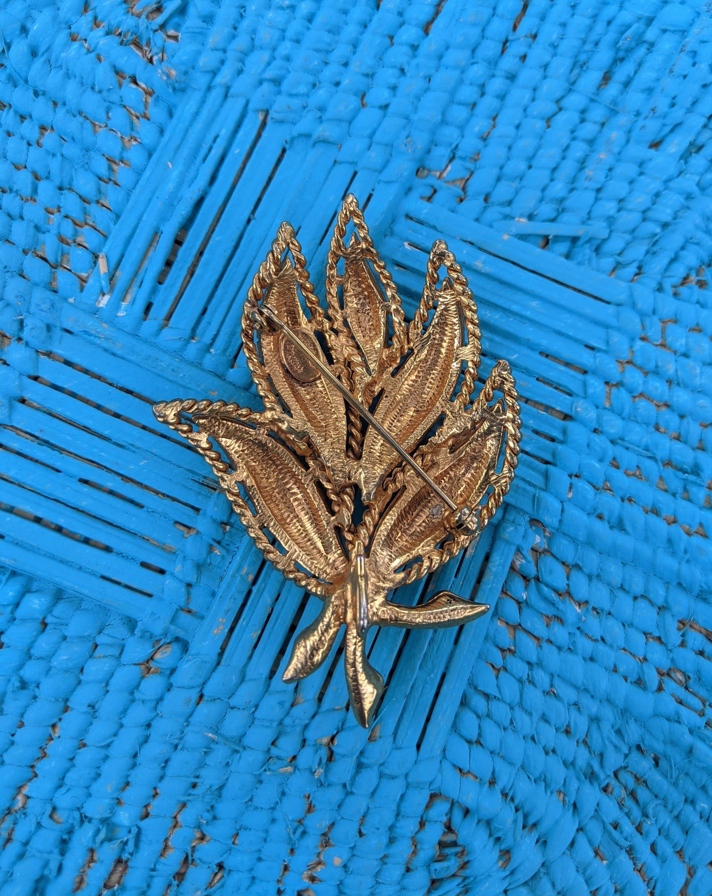 Hattie Carnegie Leaf Brooch