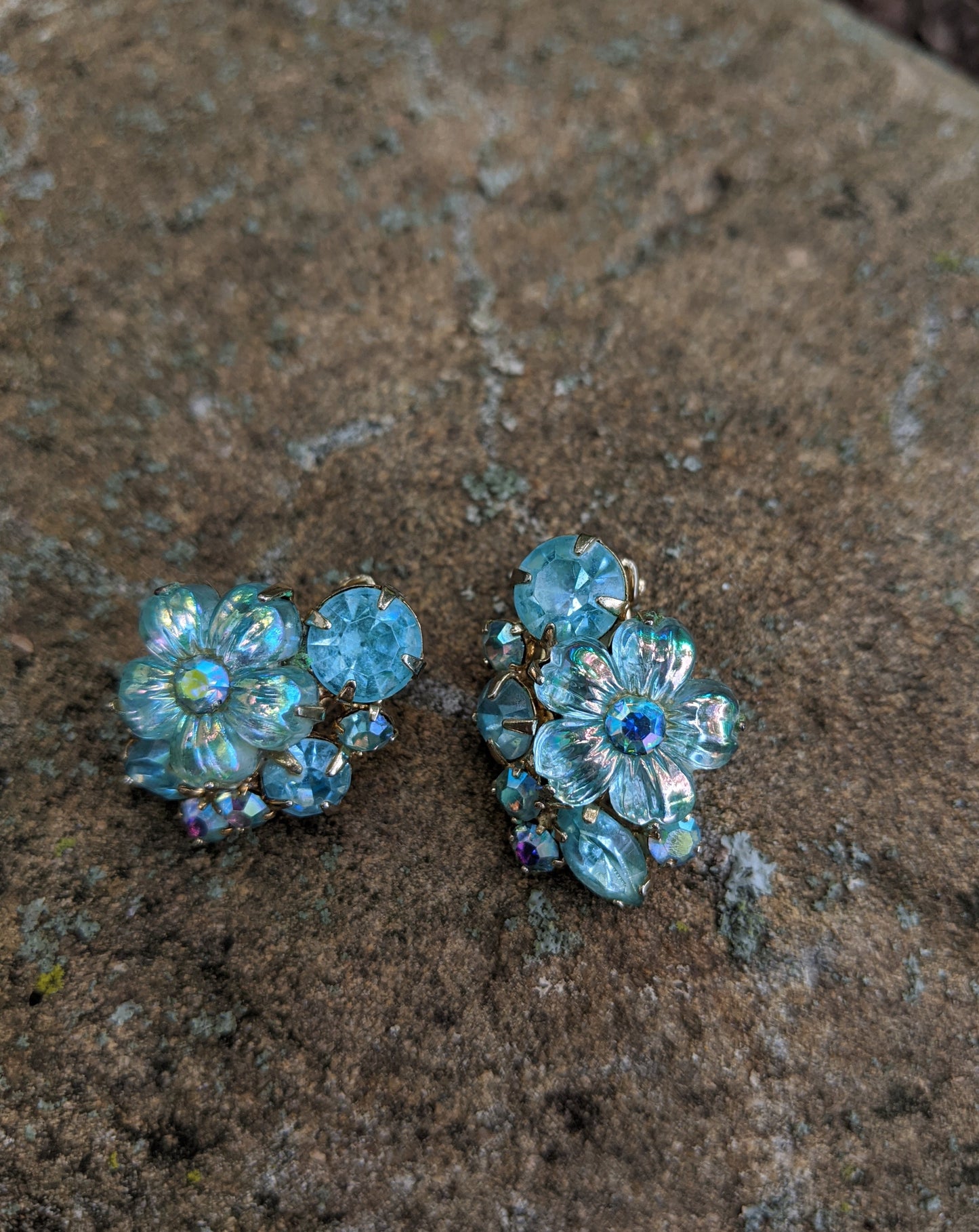 Floral Clip Earrings